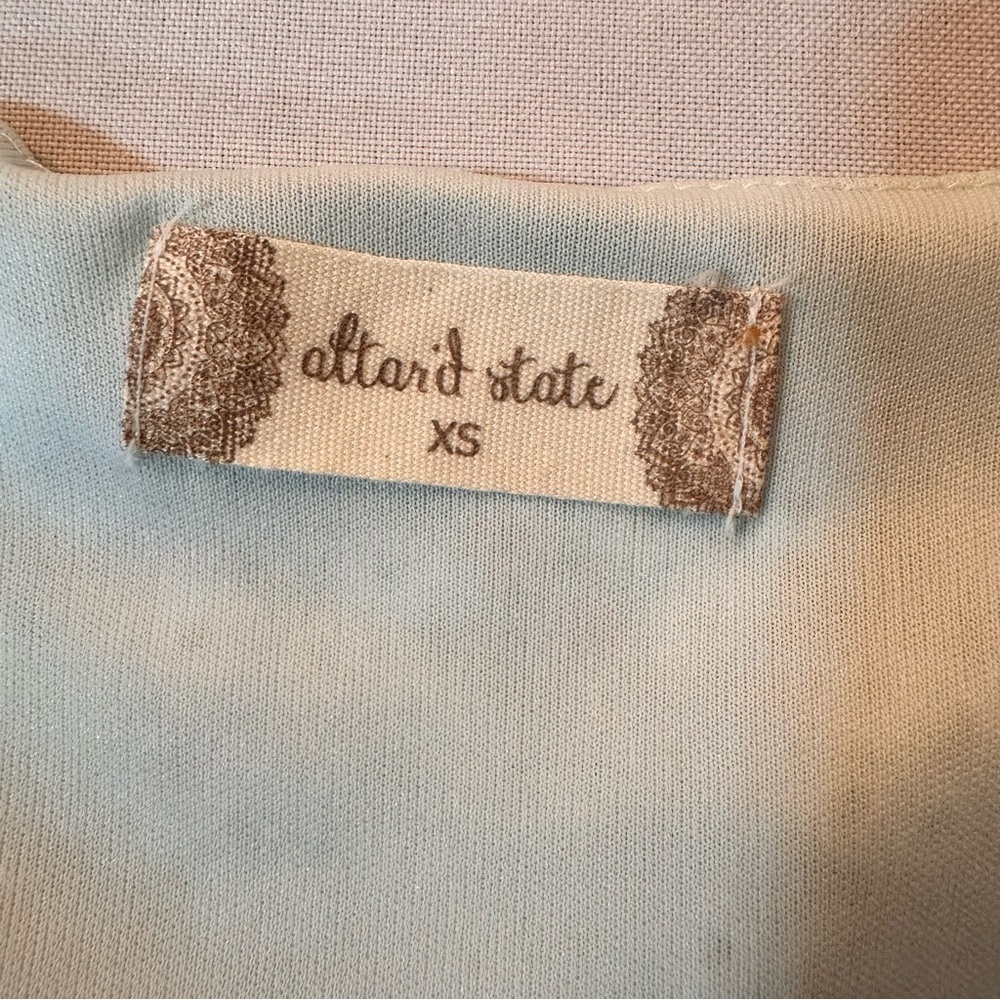 Altered state women’s Easter wedding baby shower dress mini silky floral spring - Picture 9 of 16